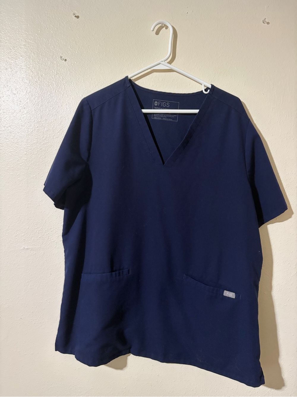 FIGS Navy Technical Collection V-Neck Scrub Set (TWO sets)